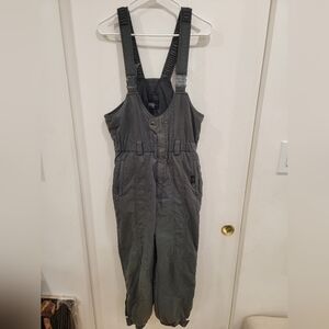 JC Killy Women's Red Zip Front Straight Leg Ski Snow Bib Pants - Size 31